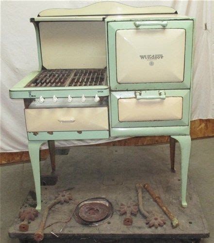 montgomery wards retro gas stoves green